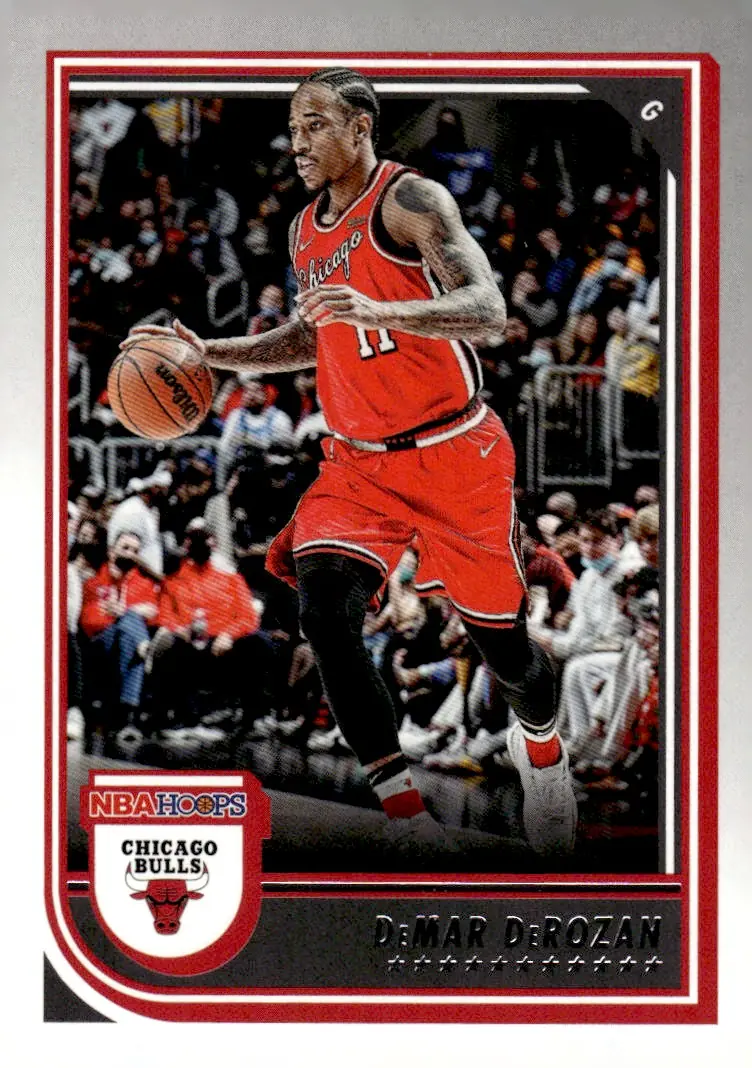 2022-23 NBA Hoops #75 DeMar DeRozan (front)