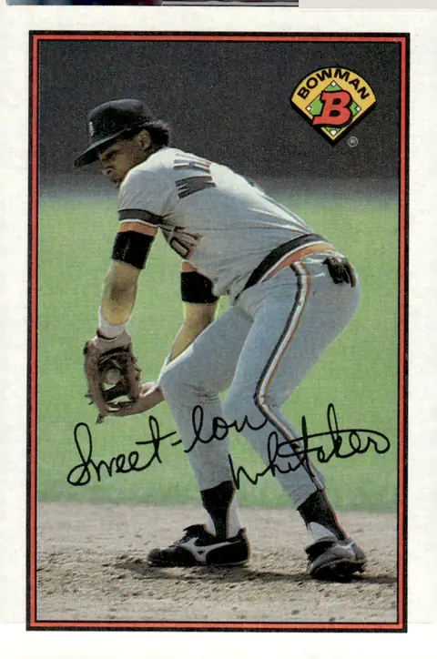 1989 Bowman #103 Lou Whitaker