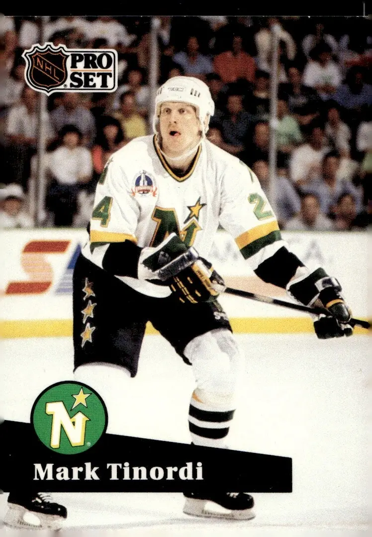 1991-92 Pro Set (Series 1) #107 Mark Tinordi (front)