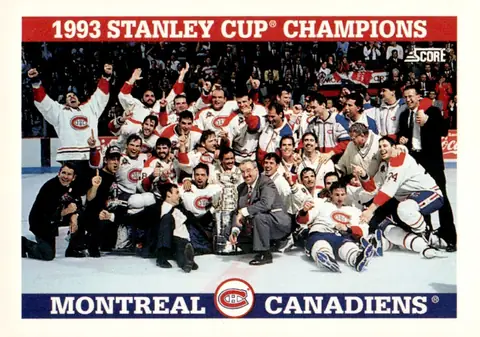 1993-94 Score (U.S.) #487 Montreal Canadiens