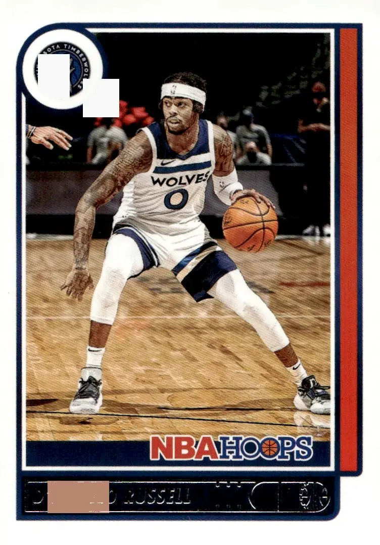 2021-22 NBA Hoops #161 D'Angelo Russell (front)