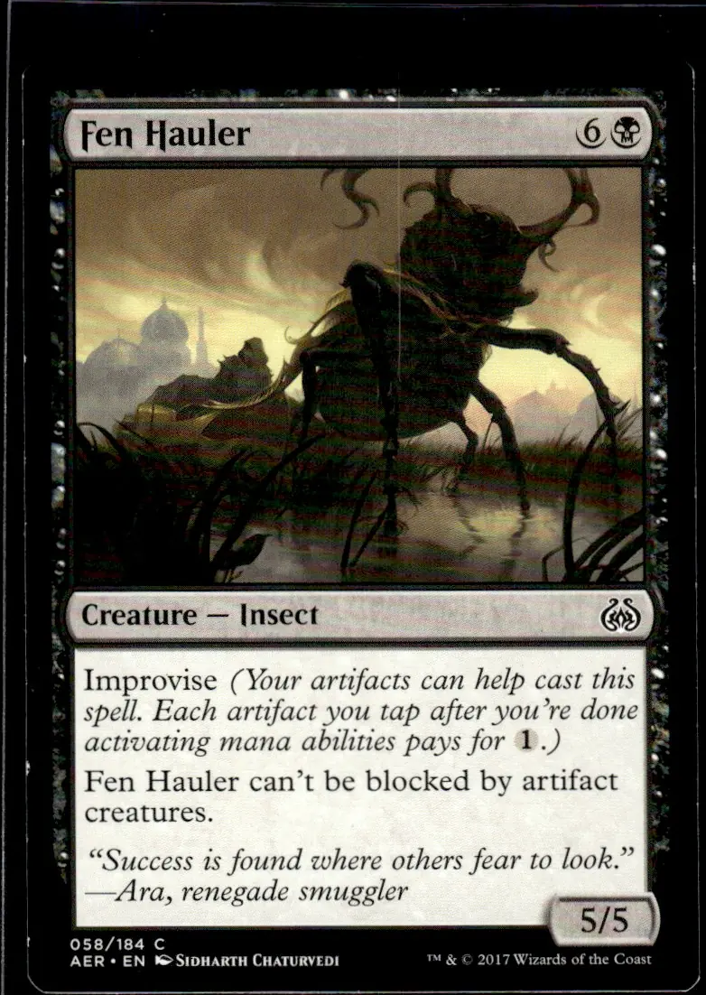 2017 Aether Revolt (AER) #058/184 Fen Hauler (front)