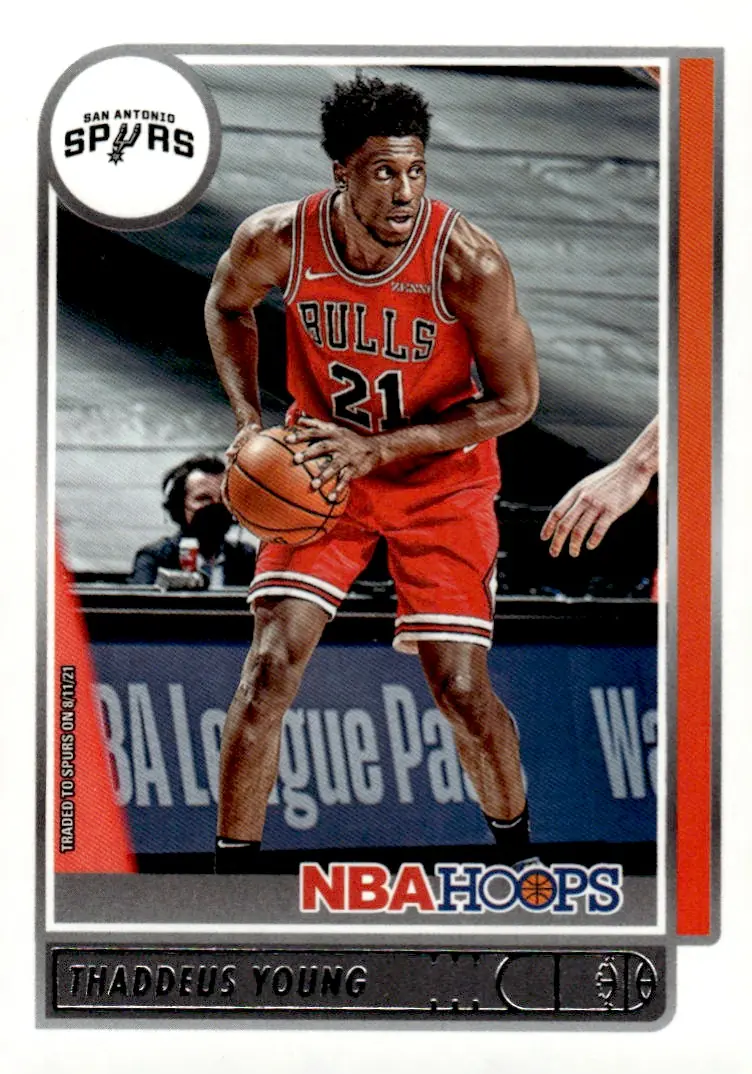 2021-22 NBA Hoops #65 Thaddeus Young (front)