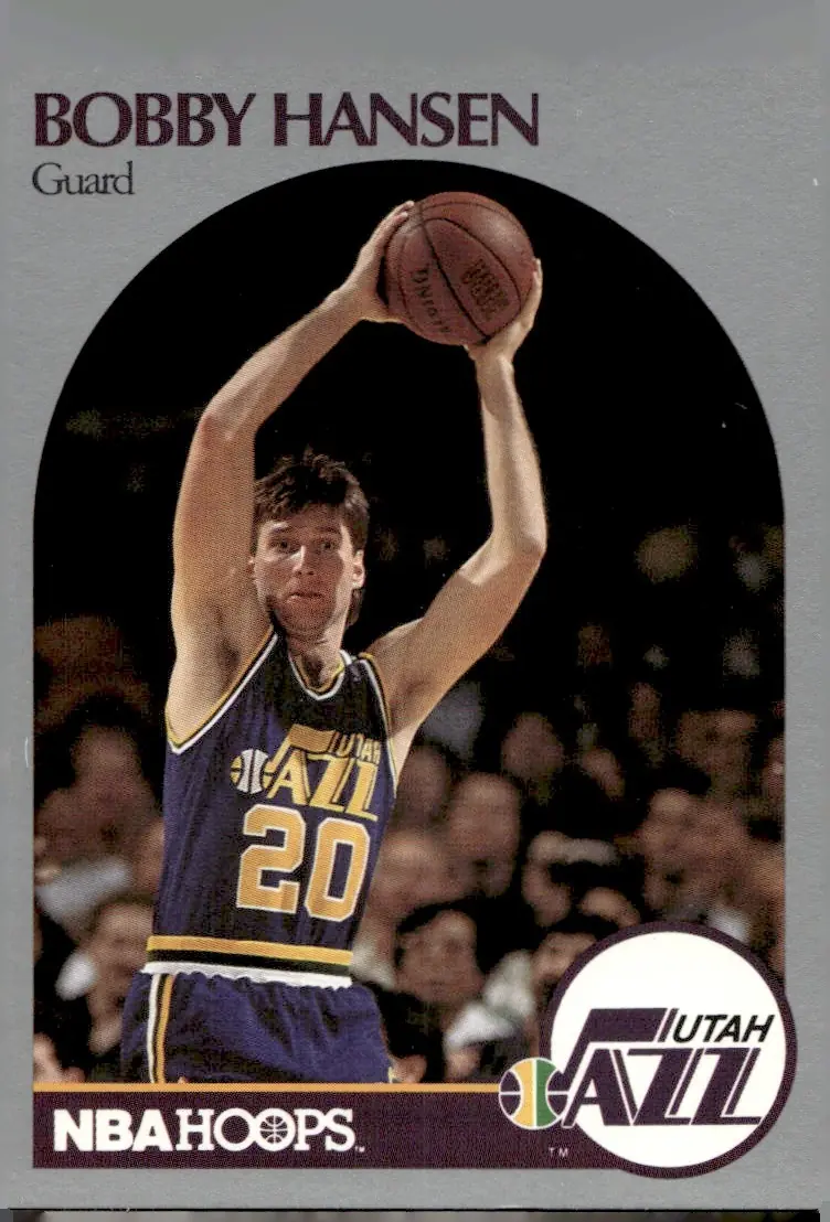 1990-91 NBA Hoops #290 Bobby Hansen (front)