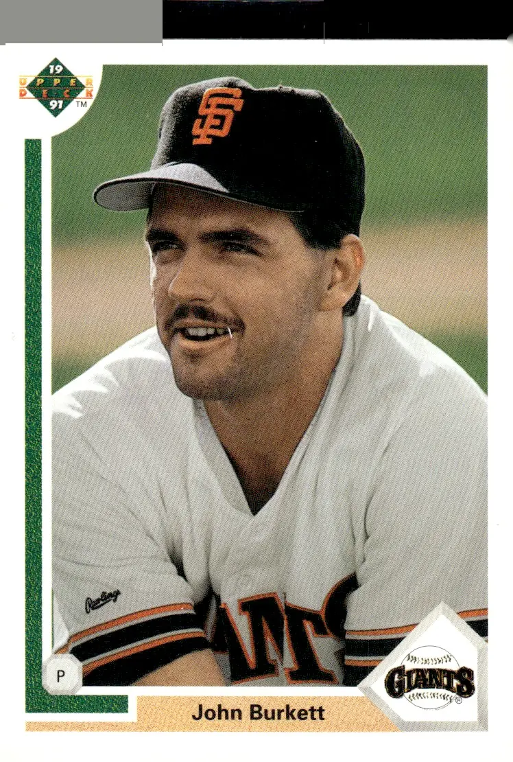 1991 Upper Deck #577 John Burkett (front)