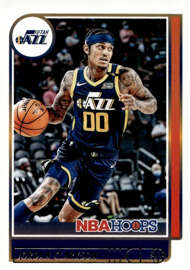 2021-22 NBA Hoops #199 Jordan Clarkson (front)