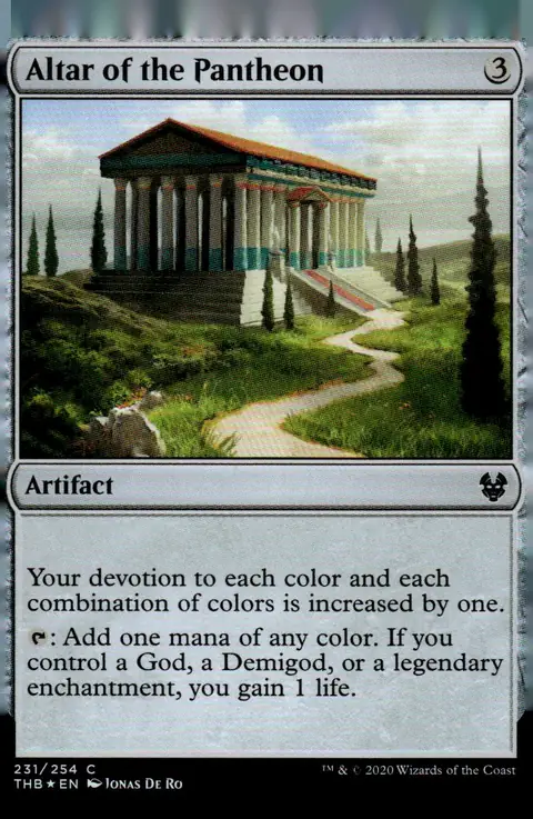 2020 Theros Beyond Death (THB) #231/254 Altar of the Pantheon – Foil