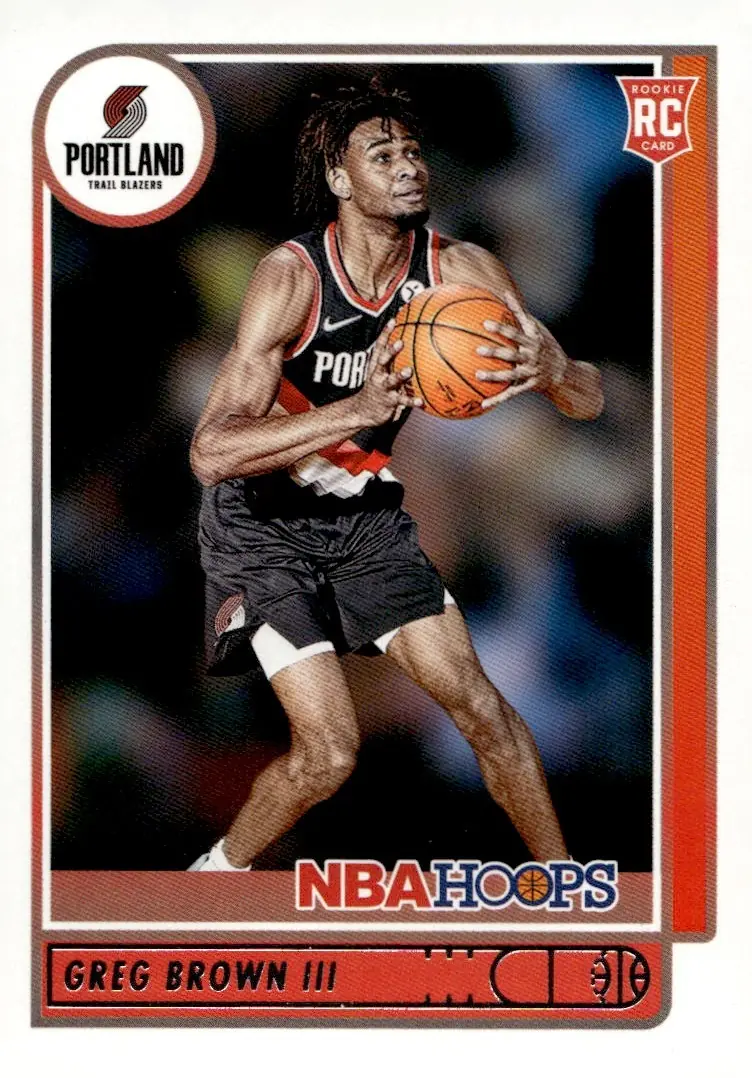 2021-22 NBA Hoops #226 Greg Brown III (front)