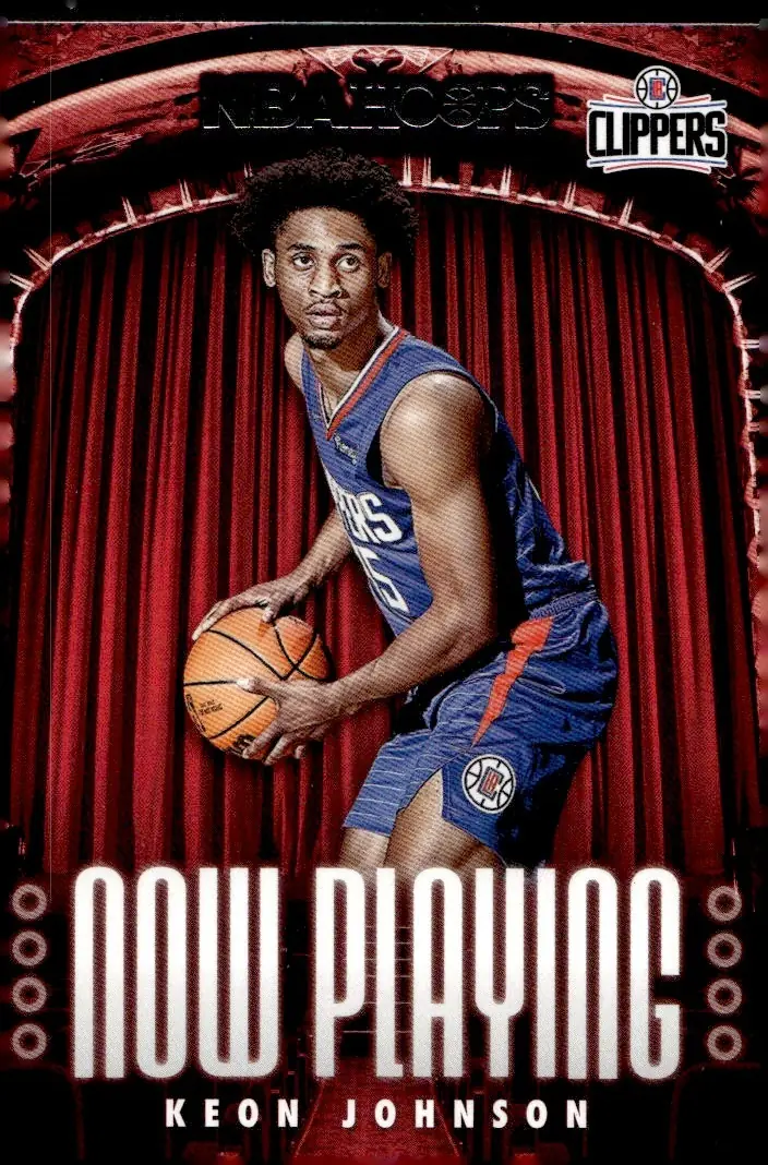 2021-22 NBA Hoops #21 Keon Johnson (front)