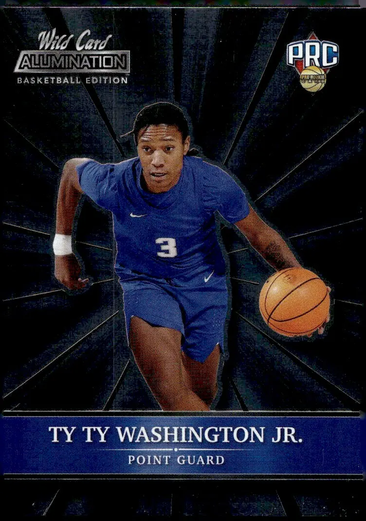 2022 Wild Card Alumination Basketball Edition #ABC-74 TyTy Washington Jr. (front)