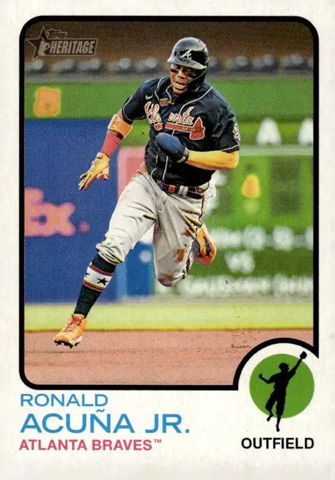 2022 Topps Heritage #223 Ronald Acuña Jr.