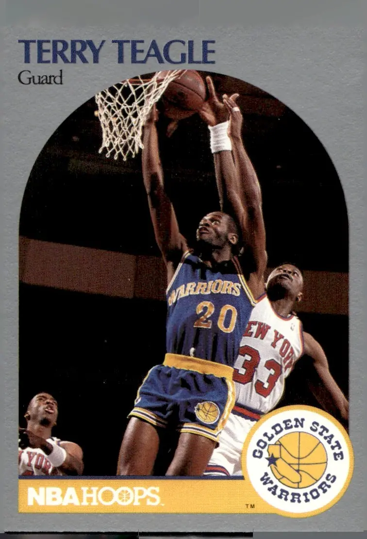 1990-91 NBA Hoops #120 Terry Teagle (front)