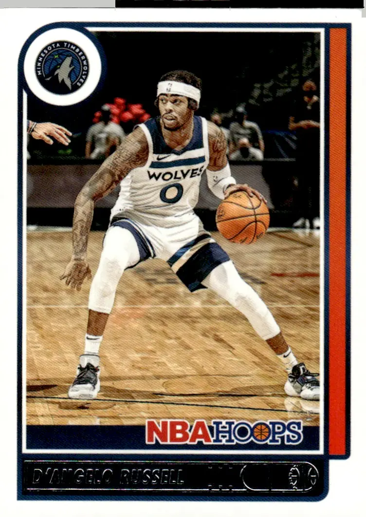 2021-22 NBA Hoops #161 D'Angelo Russell (front)