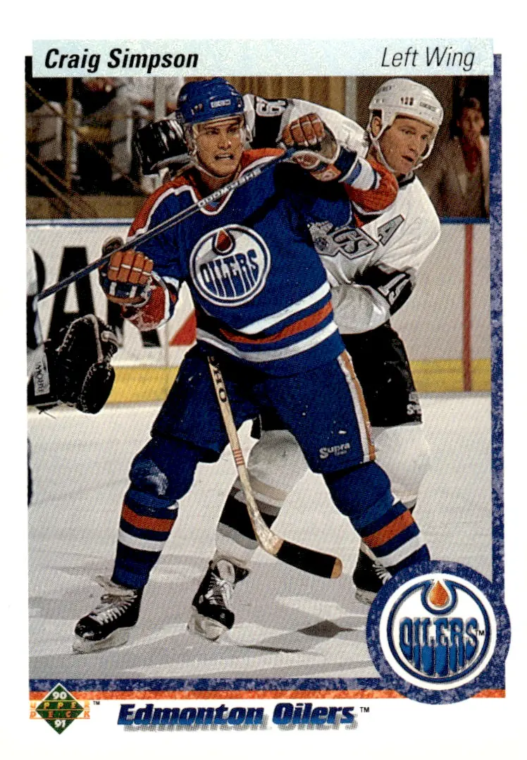 1990-91 Upper Deck #129 Craig Simpson (front)