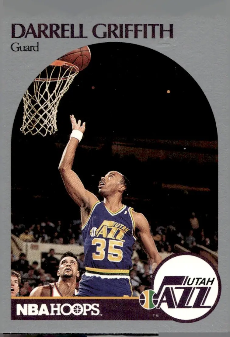 1990-91 NBA Hoops #289 Darrell Griffith (front)
