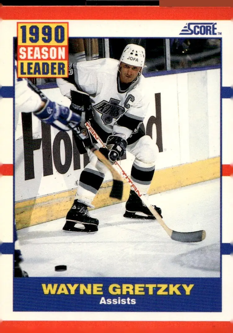 1990-91 Score (American) #352 Wayne Gretzky (front)