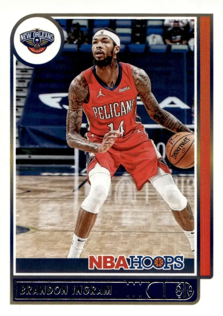 2021-22 NBA Hoops #74 Brandon Ingram (front)