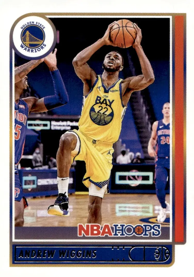 2021-22 NBA Hoops #38 Andrew Wiggins (front)
