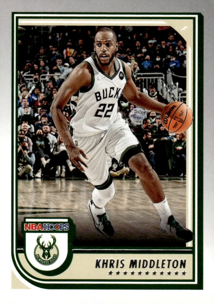 2022-23 NBA Hoops #45 Khris Middleton (front)