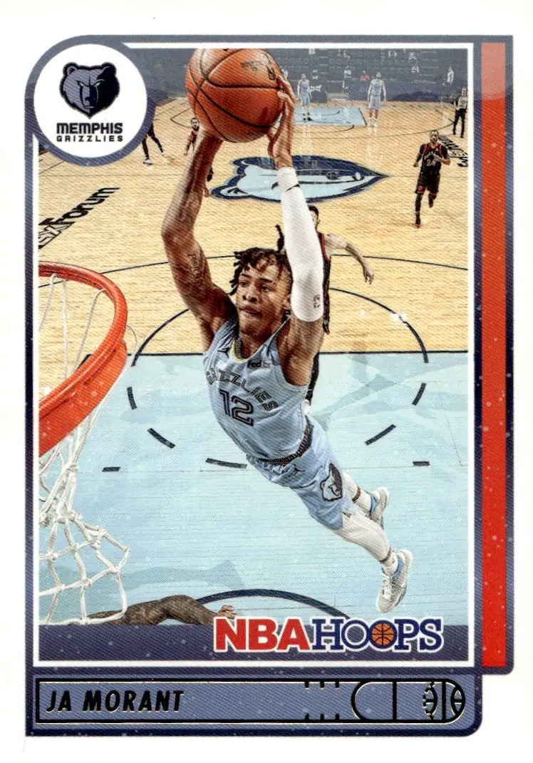 2021-22 NBA Hoops #132 Ja Morant (front)