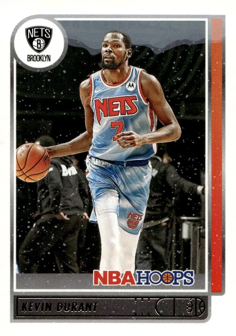 2021-22 NBA Hoops #87 Kevin Durant – Winter (front)