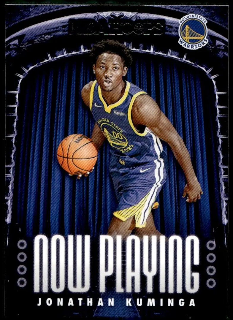 2021-22 NBA Hoops #7 Jonathan Kuminga (front)