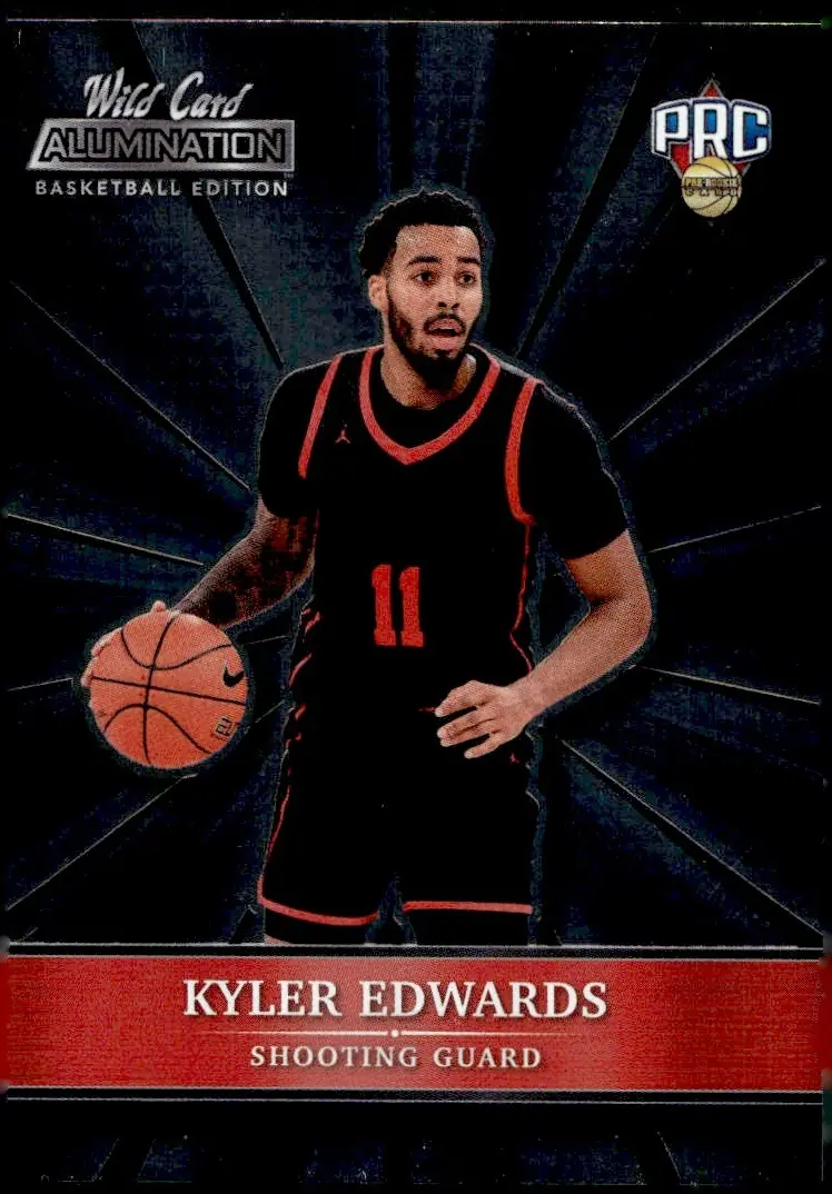 2021-22 Wild Card Alumination Basketball Edition #ABC-54 Kyler Edwards (front)