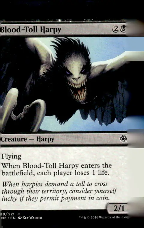 2016 Conspiracy: Take the Crown (CN2) #129/221 Blood-Toll Harpy