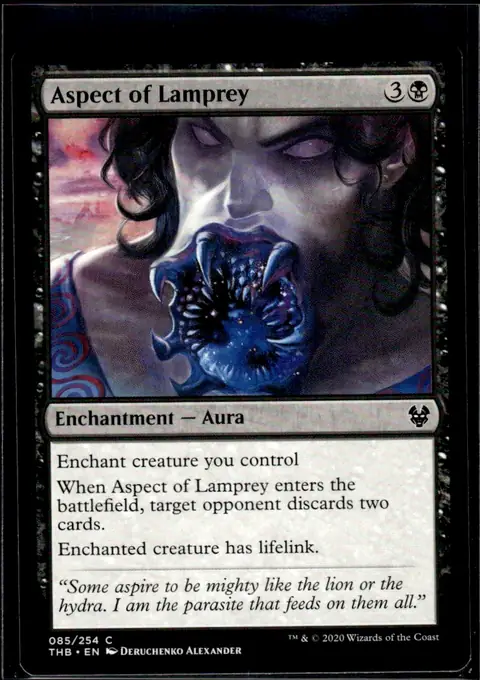 2020 Theros Beyond Death (THB) #085/254 Aspect of Lamprey – Foil