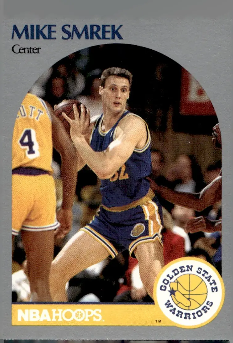 1990-91 NBA Hoops #119 Mike Smrek (front)