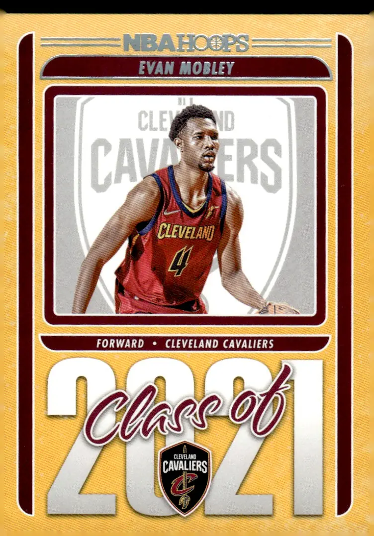 2021-22 NBA Hoops #2 Evan Mobley (front)