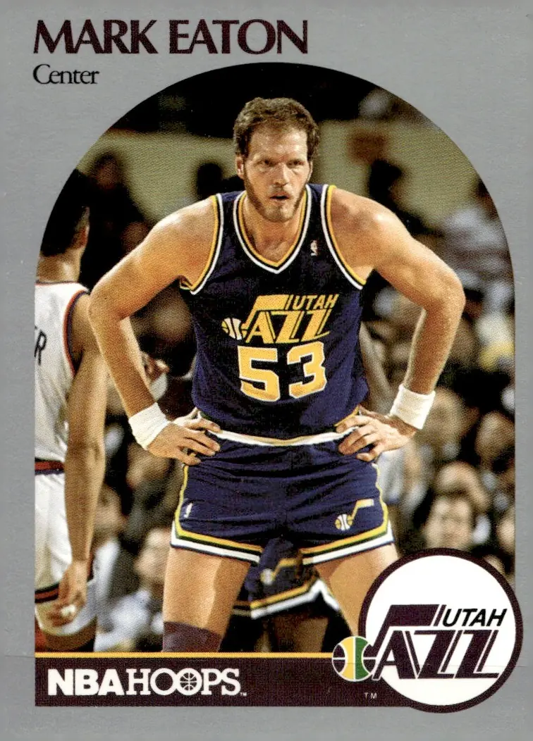 1990-91 NBA Hoops #287 Mark Eaton (front)