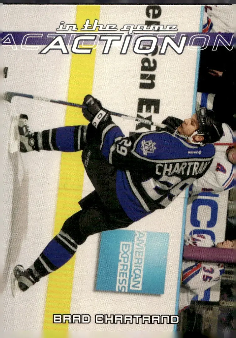 2003-04 In The Game Action #212 Brad Chartrand (front)