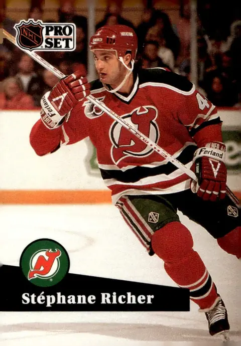 1991-92 Pro Set (Series 2) #420 Stephane Richer