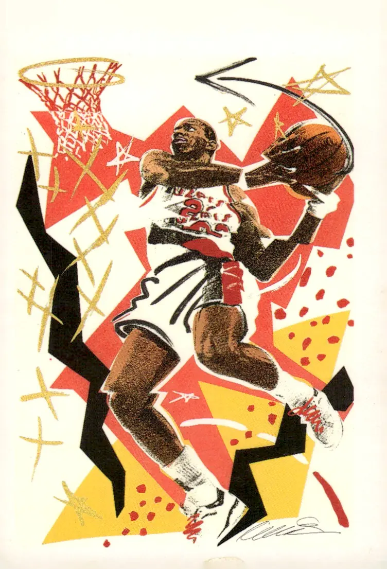1990-91 NBA Hoops #376 Clyde Drexler (front)