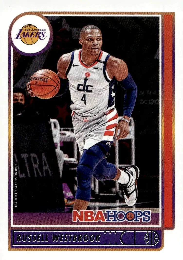 2021-22 NBA Hoops #90 Russell Westbrook (front)