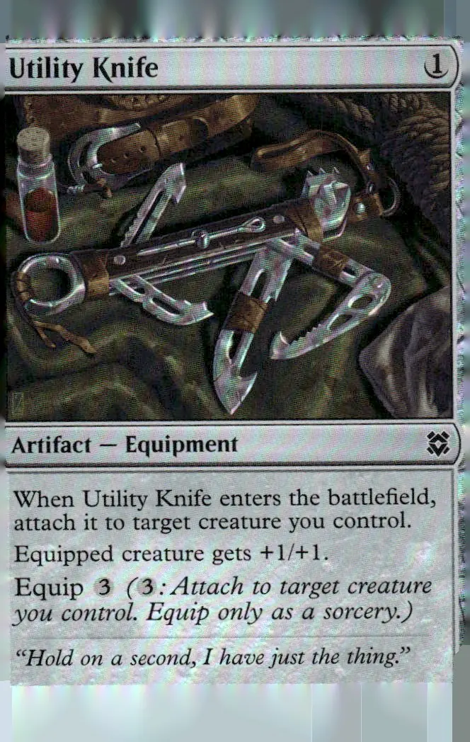 2020 Magic: The Gathering - Zendikar Rising #256/391 Utility Knife (front)