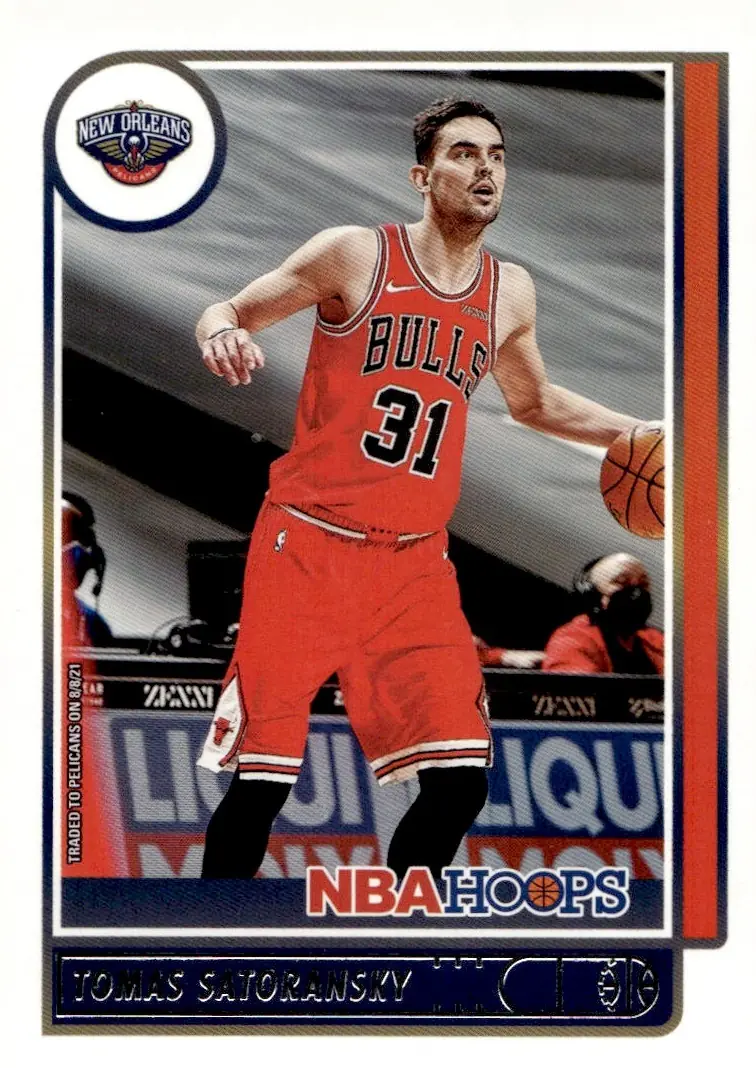 2021-22 NBA Hoops #75 Tomas Satoransky (front)