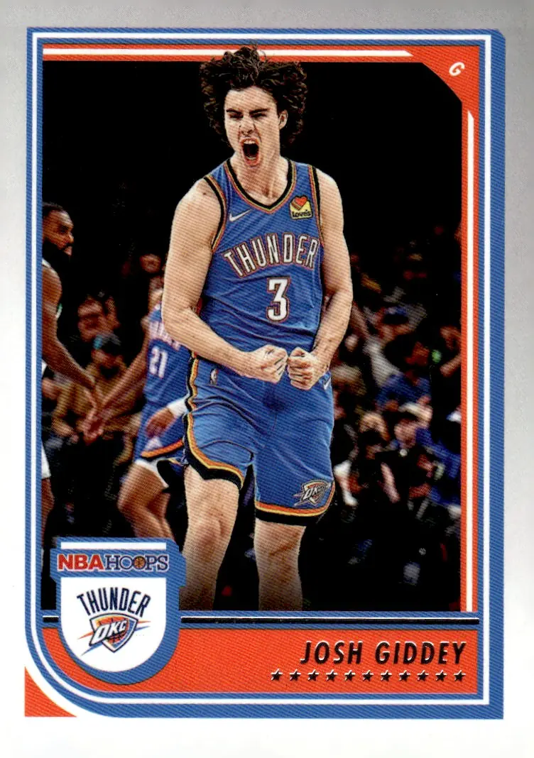 2022-23 NBA Hoops #203 Josh Giddey (front)