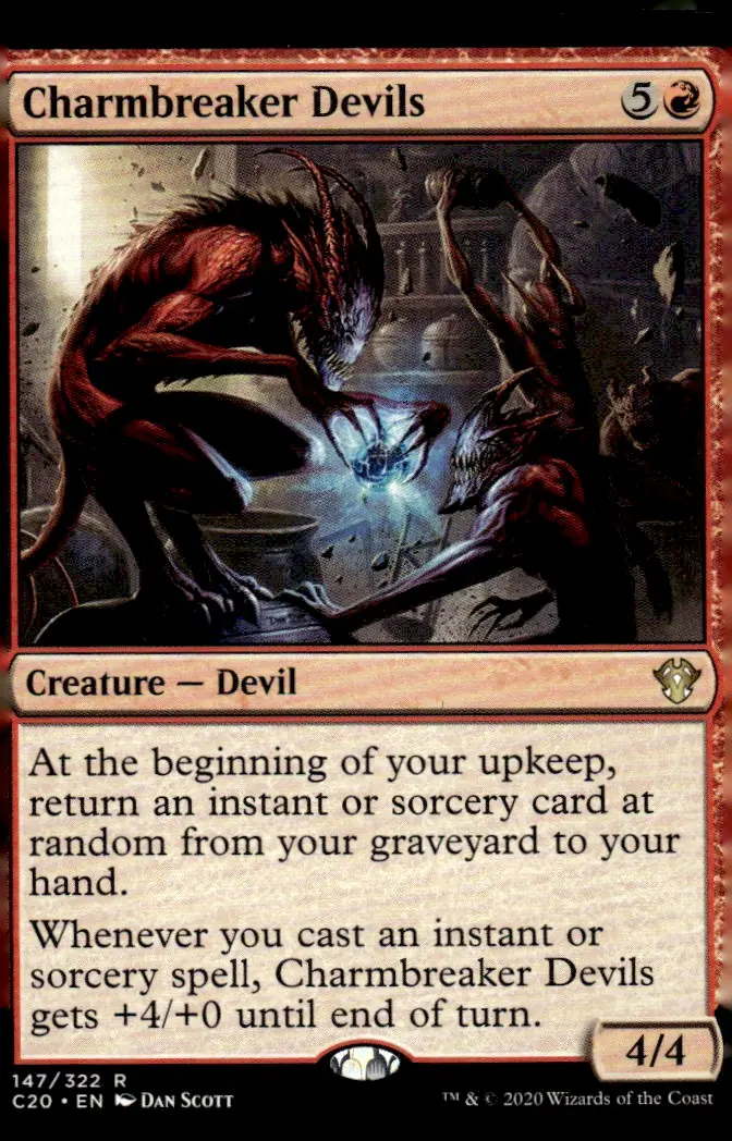2020 Commander 2020 (Ikoria Commander), set code C20 #147/322 Charmbreaker Devils (front)