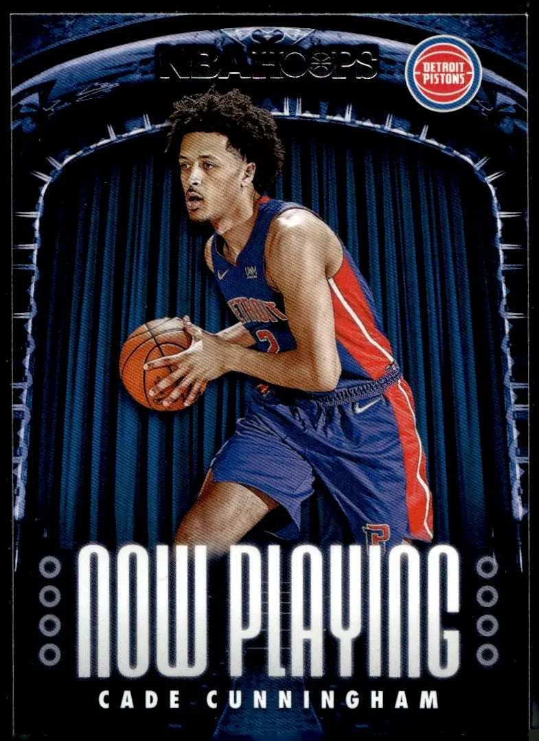 2021-22 NBA Hoops #1 Cade Cunningham (front)