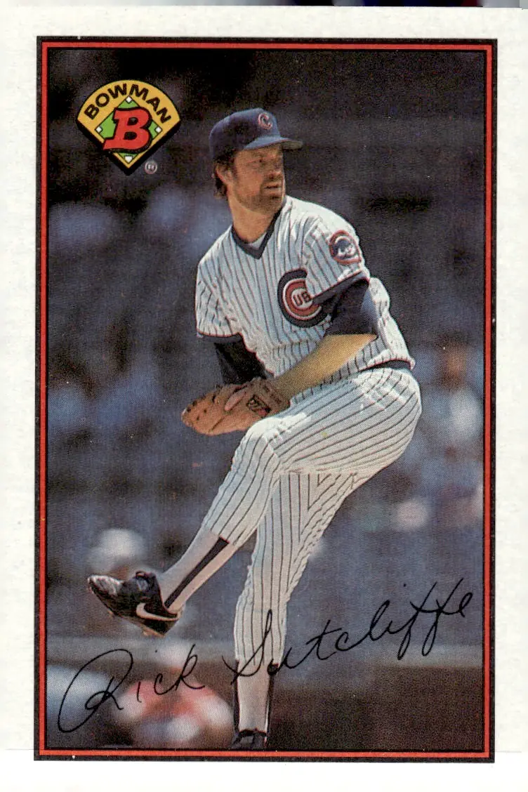 1989 Bowman #281 Rick Sutcliffe (front)