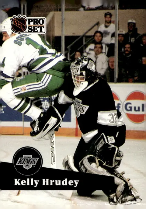 1991-92 Pro Set (Series 1) #102 Kelly Hrudey – French edition