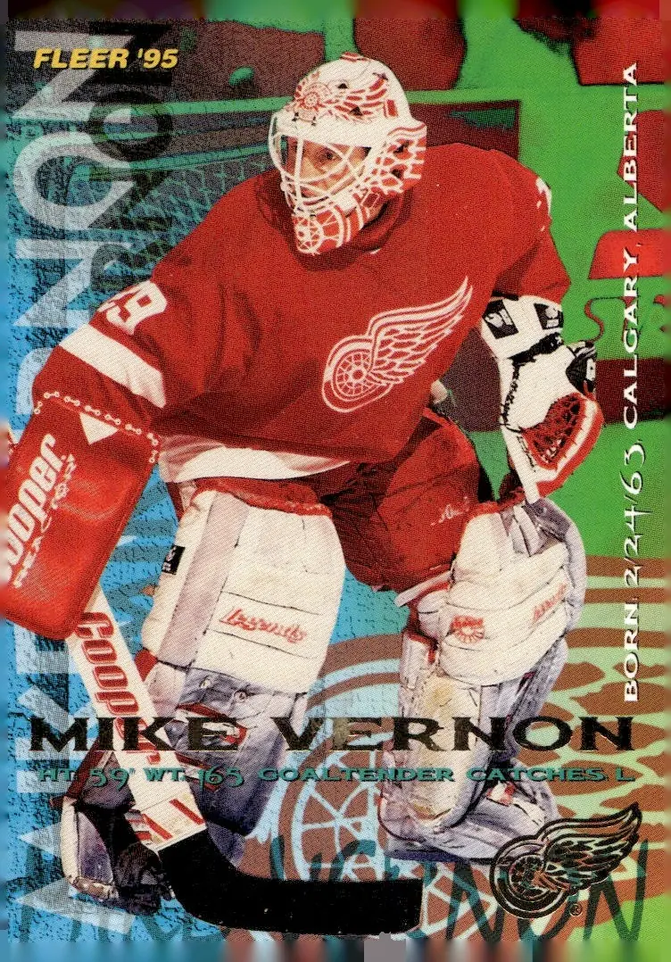 1994-95 Fleer #66 Mike Vernon (front)