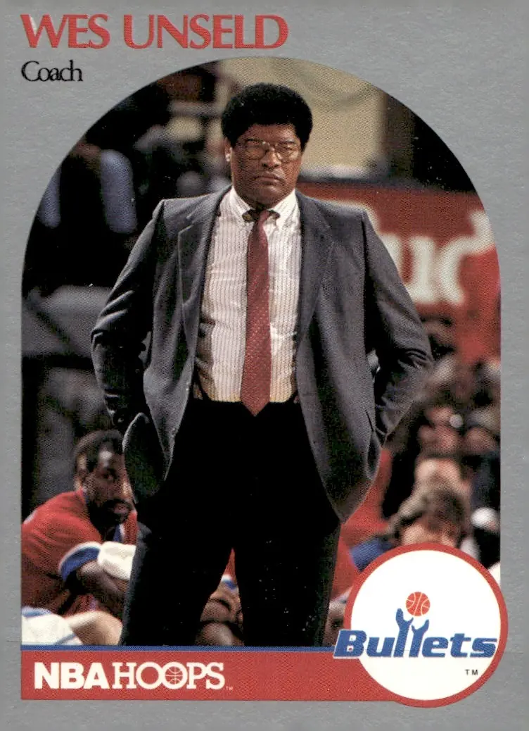 1990-91 NBA Hoops #331 Wes Unseld (front)