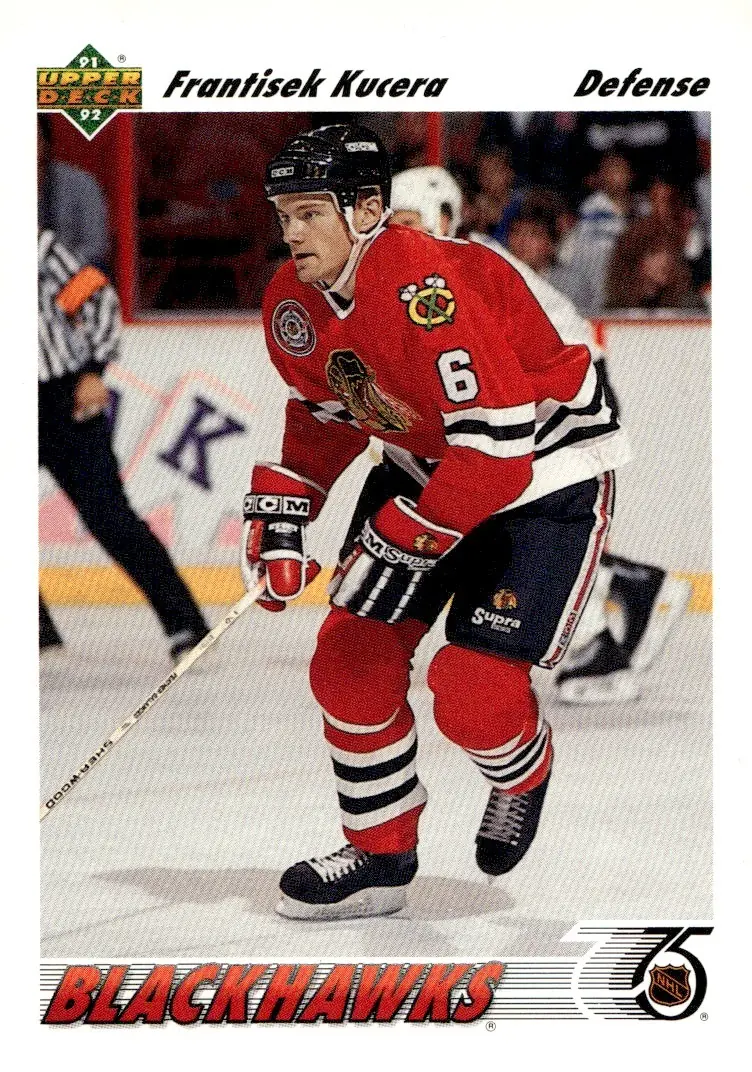 1991-92 Upper Deck #468 Frantisek Kucera (front)
