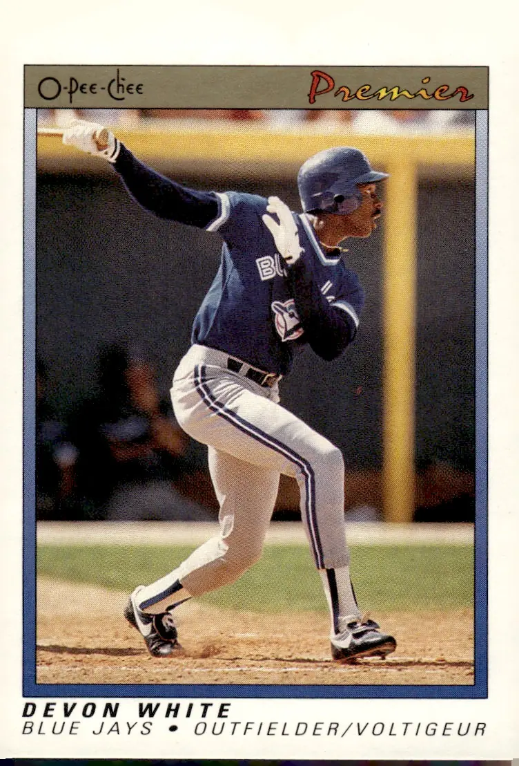 1991 O-Pee-Chee Premier #126 Devon White (front)