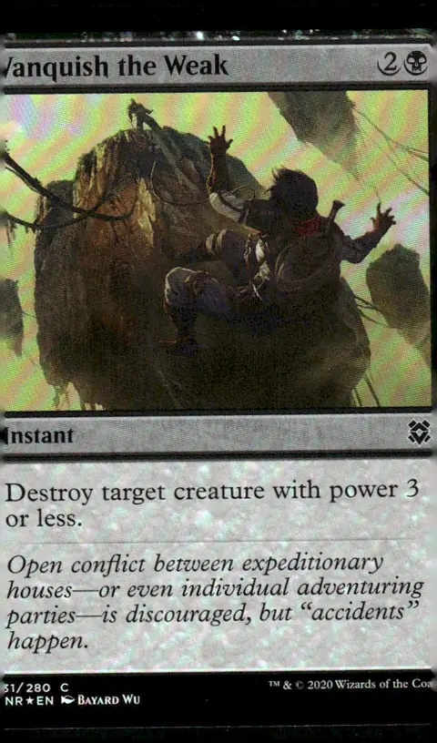 2020 Zendikar Rising (ZNR) #131/280 Vanquish the Weak – Traditional Foil