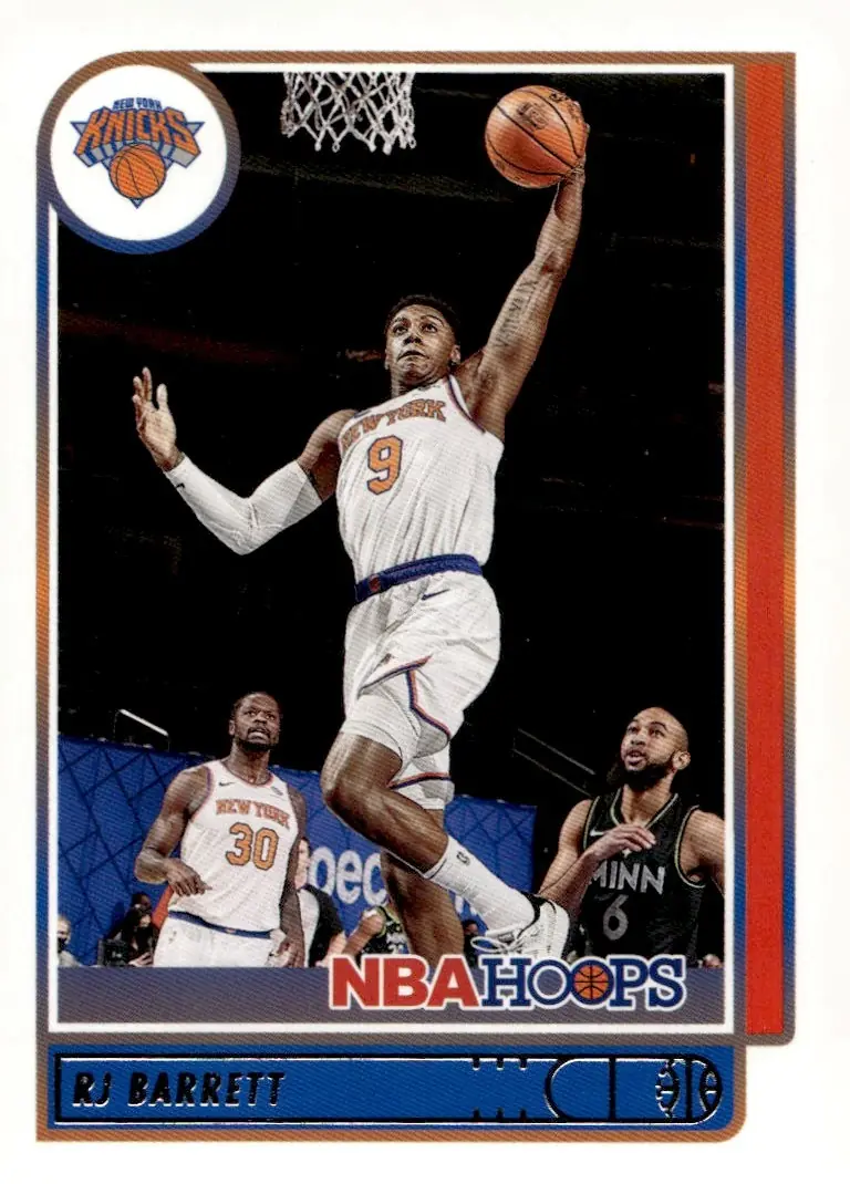 2021-22 NBA Hoops #137 RJ Barrett (front)