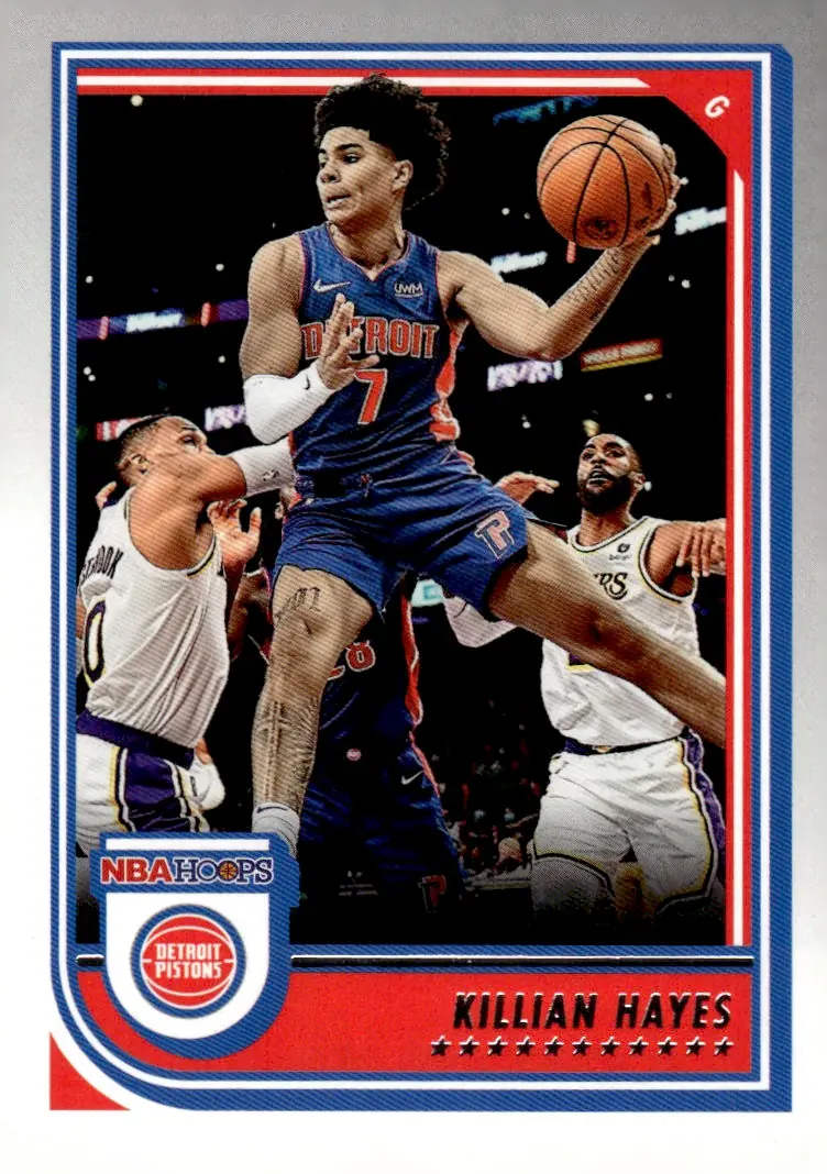 2022-23 NBA Hoops #64 Killian Hayes (front)